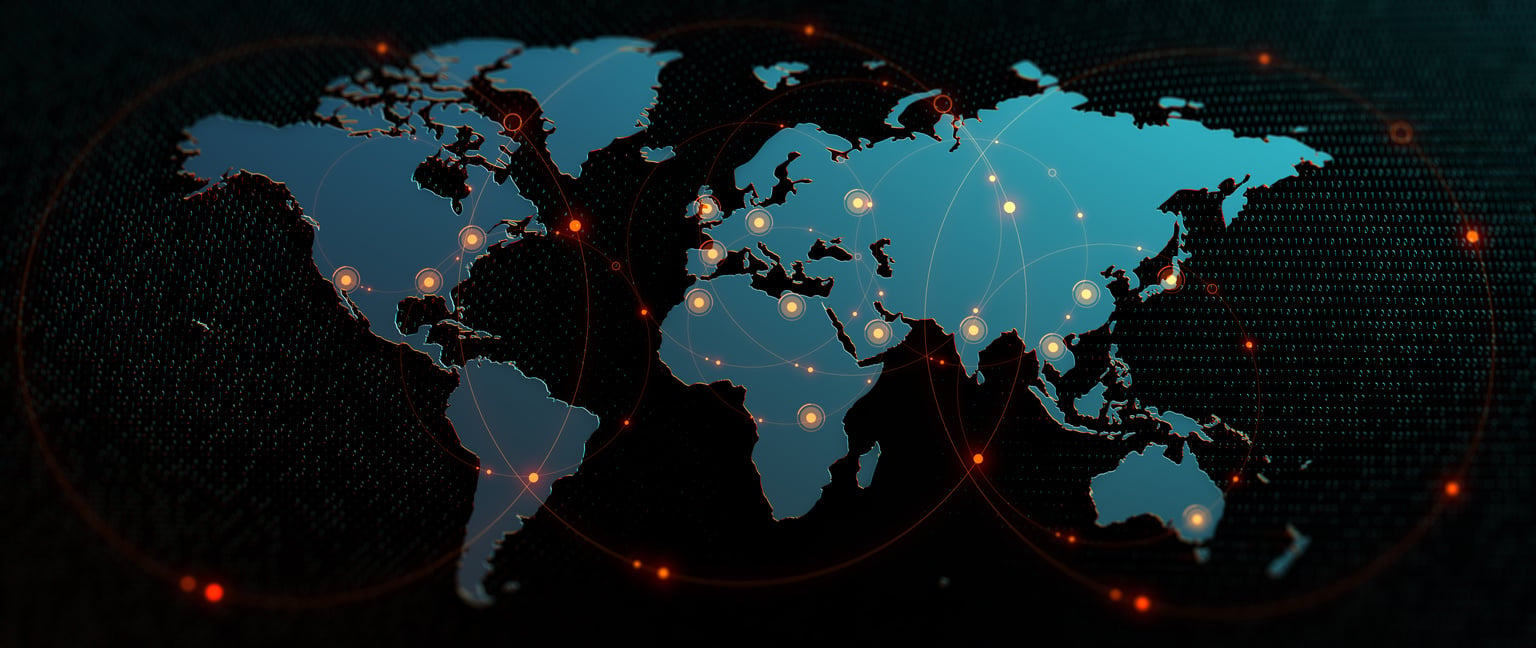 Global International Connectivity Background